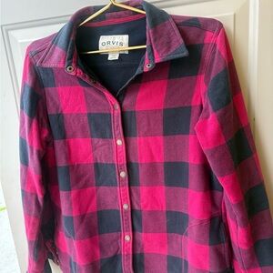 Orvis Red and Black Checkered Shirt